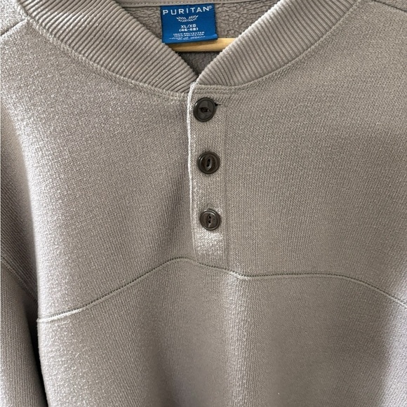 Puritan Men’s 3 button Size Xl 46-48 Pullover Long Sleeve 100% Polyester - Picture 4 of 4